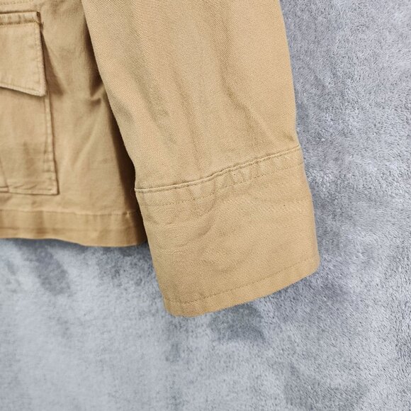 Womens Brown A.N.A Utility Jacket Button Down Long Sleeve Front Pockets Size XL - Picture 5 of 13